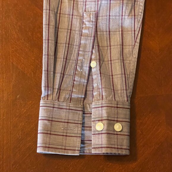 Hugo Boss Mens Slim Fit Long Sleeve Button-Down Shirt 42/16.5 Plaid Pattern - Picture 14 of 16